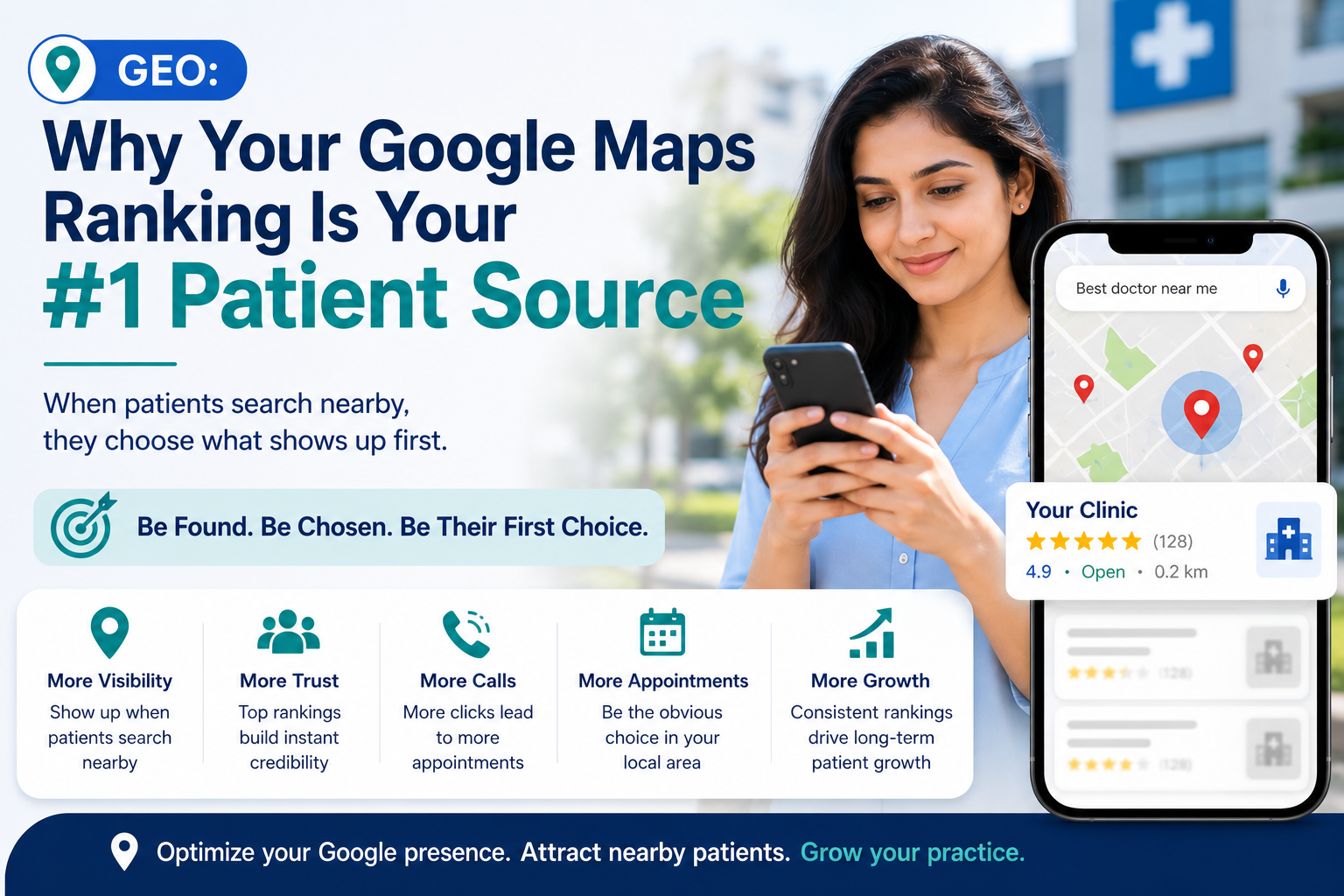 GEO: Why Your Google Maps Ranking Is Your #1 Patient Source