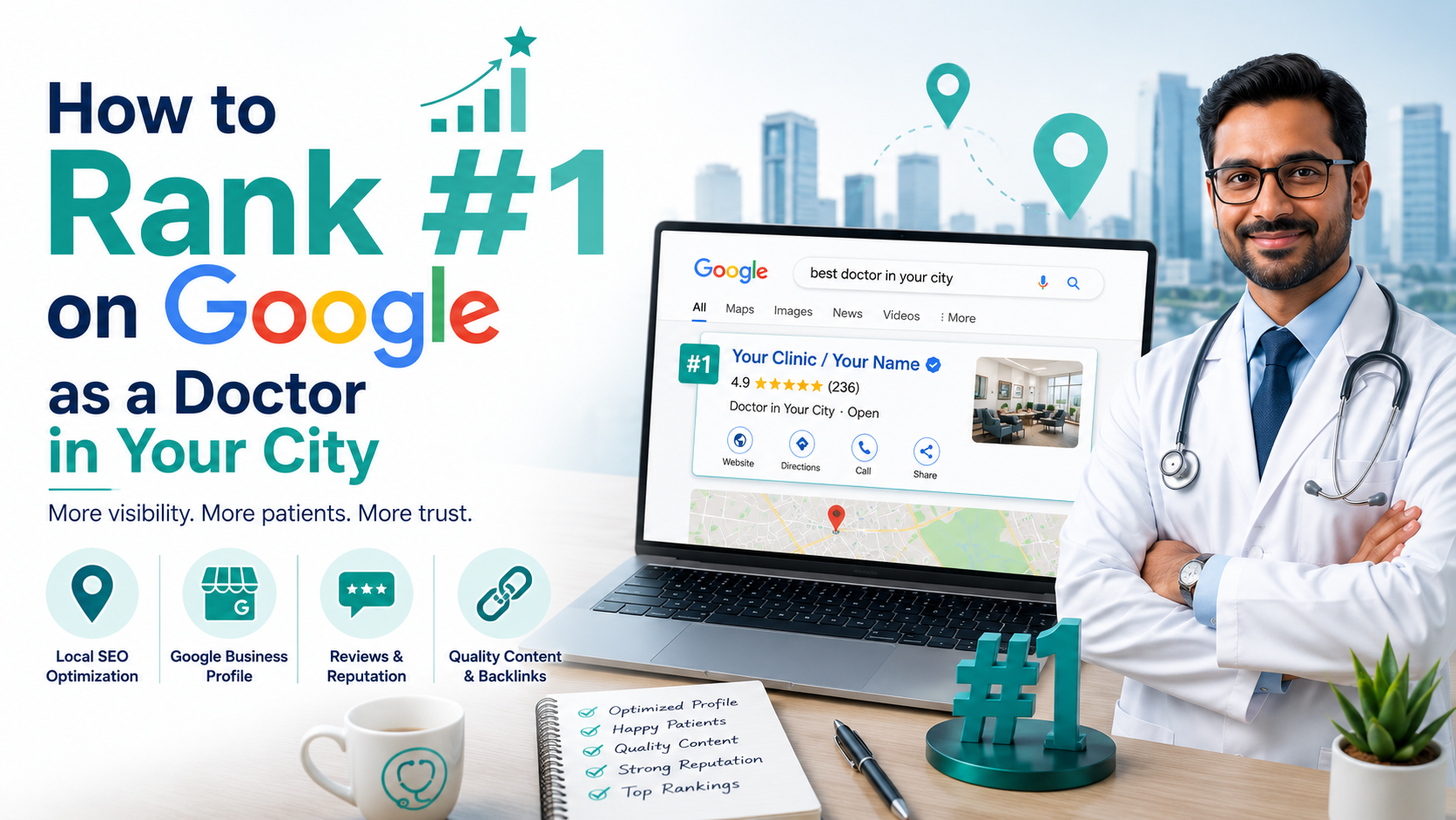 How to Rank #1 on Google as a Doctor in Your City